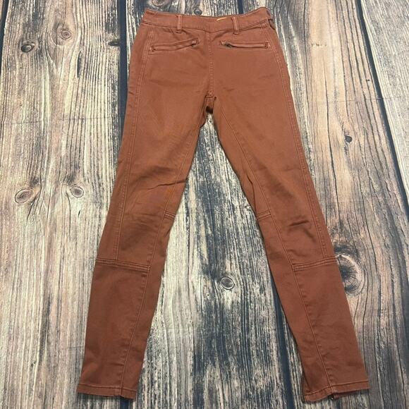 Pilcro Women's‎ Brown/Burnt Orange Skinny Fit Mid Rise Jeans Size 24 Casual Fall - Picture 1 of 4